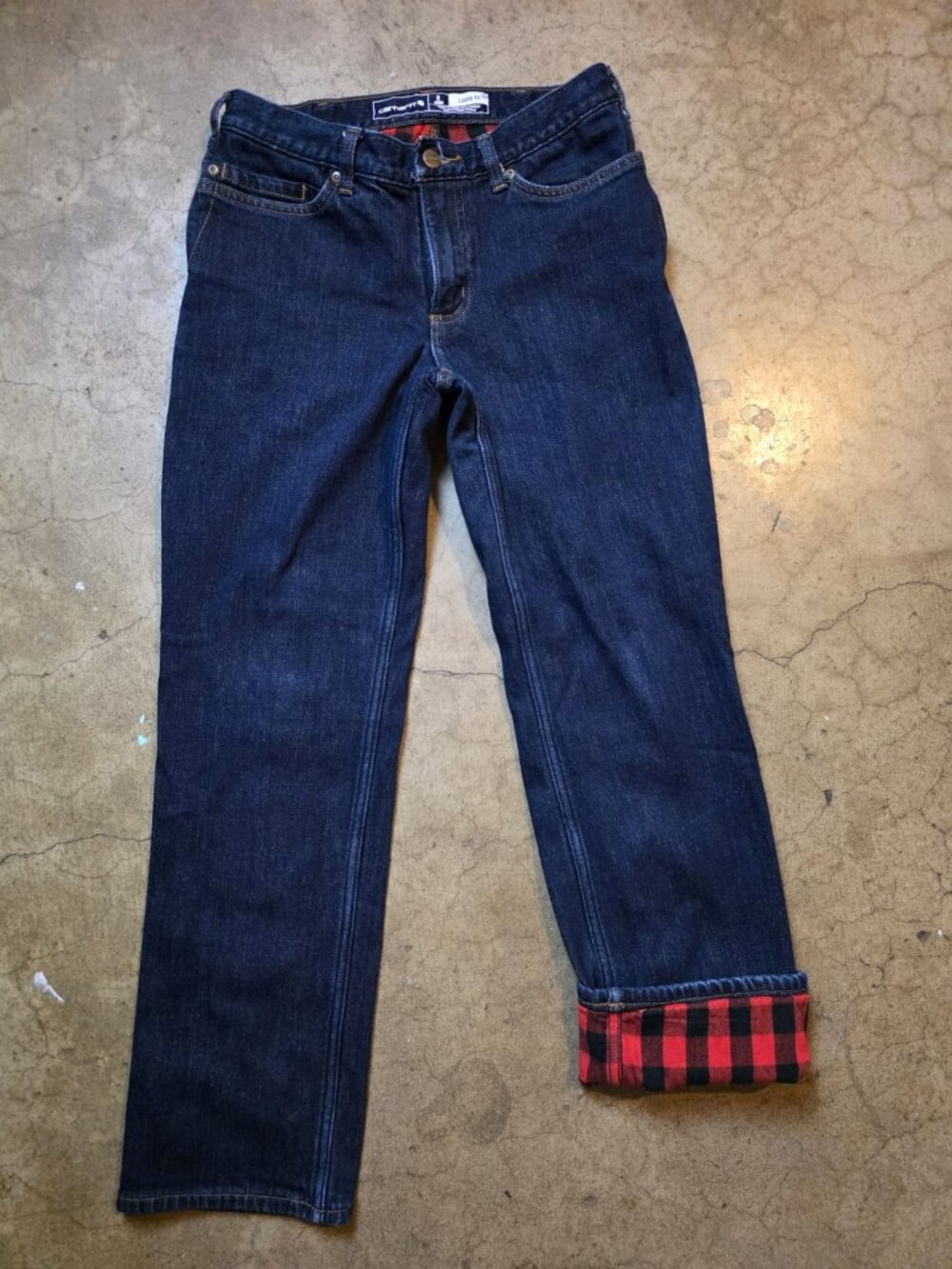 Vintage CARHARTT Denim Pants Women’s Size 8/28 Workwear Jeans